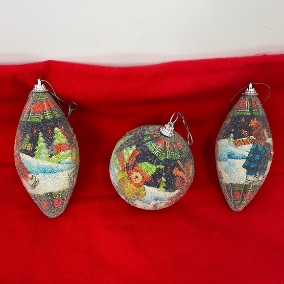 CHRISTMAS ORNAMENTS lot of 3 - Picture 1 of 7
